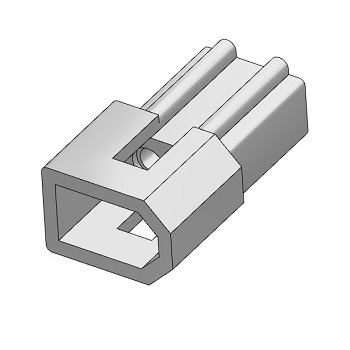 Connector, Plug, 2-Pin, 0.062"